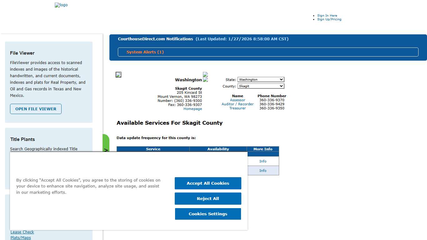 Search Skagit County Public Property Records Online CourthouseDirect.com